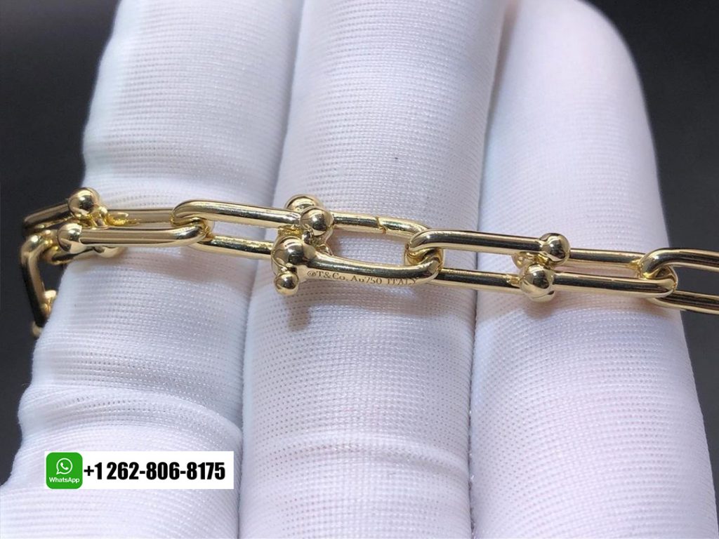 Tiffany & Co. HardWear Graduated Link Necklace in 18K Yellow Gold with 9.07ct Pavé Diamonds